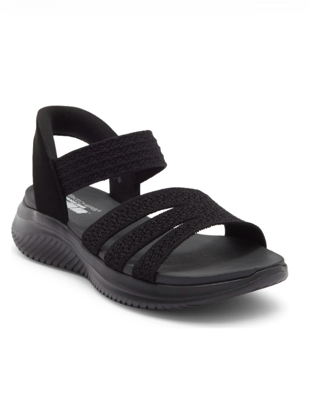 Skechers Slip-ins Hands Free Ultra Flex 3.0 Pretty Combo Black Sandal New Sz8